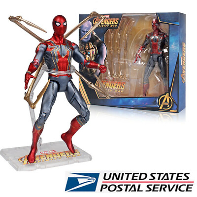 #ad Marvel Iron Spider Man Action Figure Spiderman Avengers Infinity War Toy Gift US $23.99