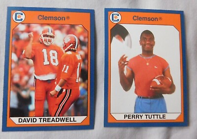 #ad 1990 Collegiate Collection Clemson Tigers Trading Card Pick one $1.00