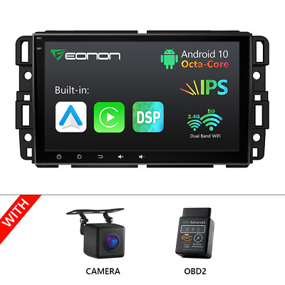 #ad OBDCAMApple Carplay Android 8 Core For GMC Chevy Yukon Sierra Acadia Car Radio $234.41