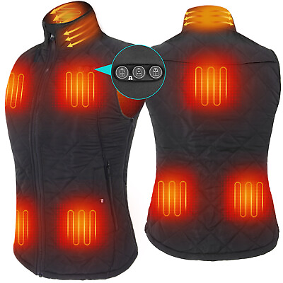 #ad ARRIS Heated Vest for Women Size Adjustable 7.4V Electric Warm Vest 8 Heating $129.98