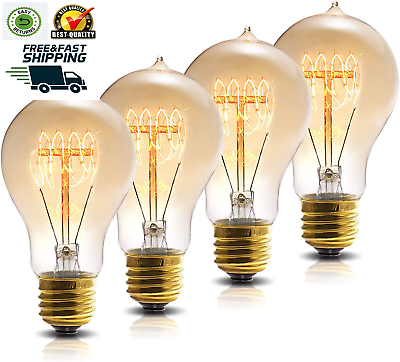 #ad Edison Bulbs Vintage Light Bulbs 40W Edison Light Bulb A19 E26 Dim $23.03