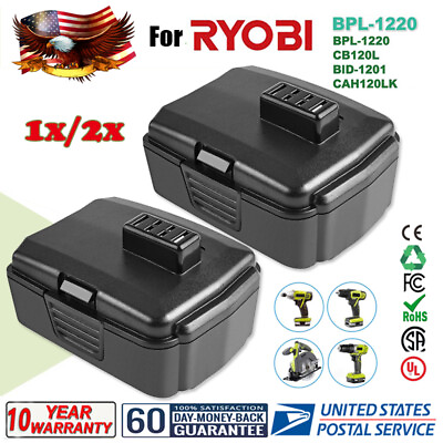 #ad 12V 4800mAh Lithium Battery for Ryobi 12 Volt CB120L HJP003 BID 1201 CAH120LK US $16.93