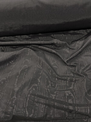 #ad Discount Fabric Moire` Bengaline Faille Black QQ39 $2.99