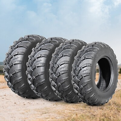 #ad Set Of 4 25x8 12 ATV Mud Tires 25x8x12 UTV All Terrain 6Ply Heavy Duty Tubeless $245.99