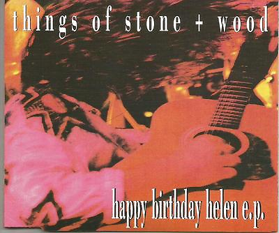 #ad THINGS OF STONE amp; WOOD Happy Birthday helen w 4UNRELEASED CD single USA seller $24.99