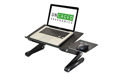 #ad WorkEZ BEST Adjustable Laptop Stand Lap Desk for Bed Couch with Mouse Pad erg... $50.38