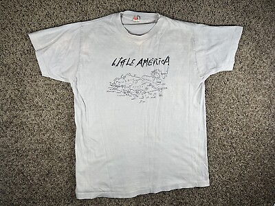 #ad Vintage REM R.E.M. Little America Tour Band Tee Size L 1984 $99.99
