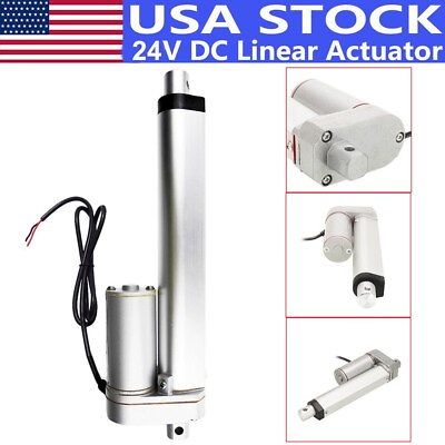 #ad #ad 750N 6quot; Stroke Linear Actuator 10mm s 24V DC Motor 165lbs Max Lift for Car Boat $26.99