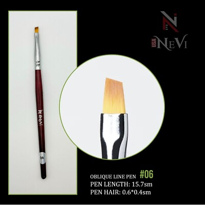 #ad 3pcs Nail Art Brushes Set NeVi USA OBLIQUE LINE PEN 3pcs Nail Art Brushes #6 $9.99