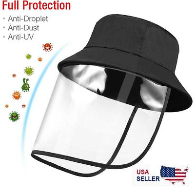 #ad Face Shield Reusable Mask Washable Protection Cover Anti Splash Safety Work HAT $5.29