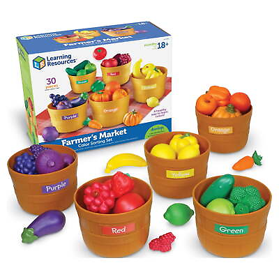 #ad Farmer’s Market Color Sorting Set Toddler Sorting Toys $23.58
