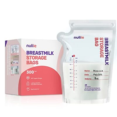 #ad 300 Pcs Breastmilk Storage Bags 8 OZ Breast Milk Storing Bags BPA Free $45.40