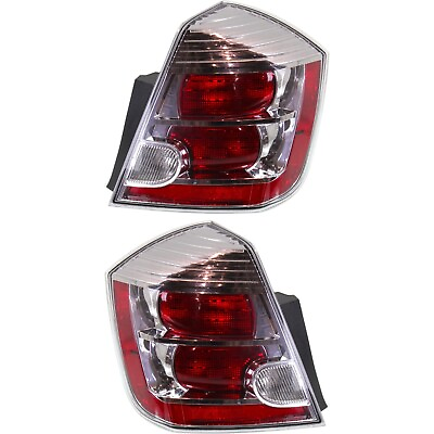 #ad CAPA Tail Light Chrome Int Left and Right For 2010 2012 Nissan Sentra Base S SL $133.63