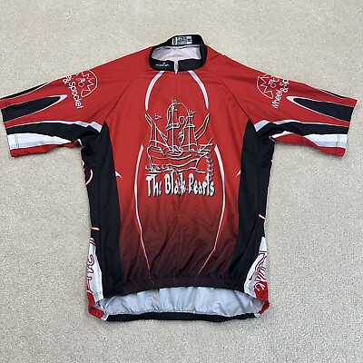 #ad Mt Borah Cycling Jersey Shirt 3XL Pocket 3 4 Zip The Black Pearls $12.09