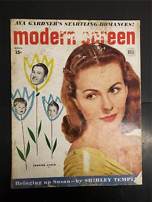 #ad Vtg 1950 Dell Magazine Modern Screen Ava Gardner Jeanne Crain Shirley Temple Mor $24.99