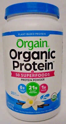 #ad Orgain Organic ProteinSuperfoods Protein Powder 2.02 lbs Vanilla Bean 7 27 2025 $24.75