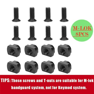 #ad 8 Pack M Rail Screw and Nut Replacement Set for Rail Sections $6.99