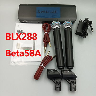 #ad New Wireless Vocal System BLX288 Beta58A w 2 BETA58 Microphones $218.00