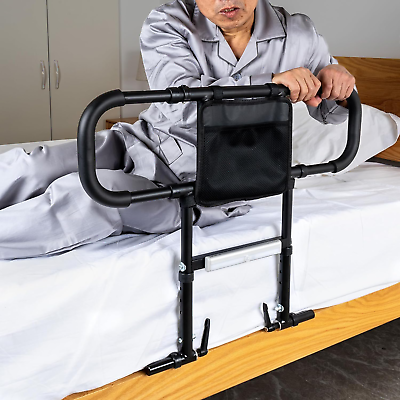 #ad Bed Assist Rails for Elderly Adults with Night Sensor LightAdjustable Height an $115.99