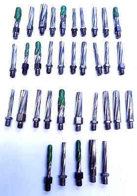 #ad 35 Assorted 1 4 28 Threaded Reamers Aircraft Tool Made in the USA $24.50