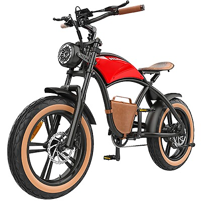 #ad Fat Tire Electric Bike Bicycle Adults Retro Cowboy Style Comfort City Bike 1000W $989.10