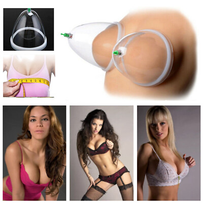 #ad Breast Massager Enlargement Bust Enhancement Natural Massager Vacuum Pump Cup 2X $28.99