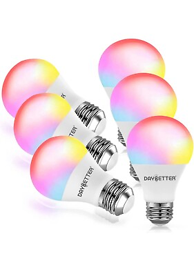#ad Smart Color Changing Light Bulbs 1 4 6 12 Pack LED Light Bulbs A19 E26 9W $69.99