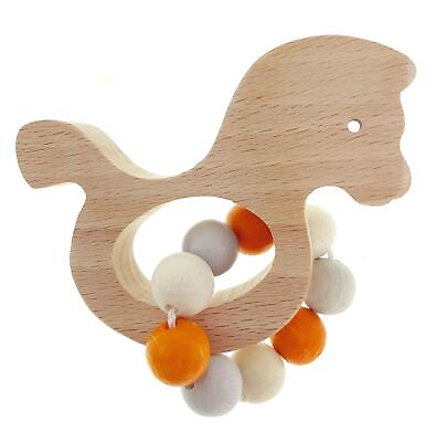 #ad Baby Toy Gripping Rattle Horse Bxlxh 3 15 16x1 31 32x4 11 32in New Baby Rattle $60.74