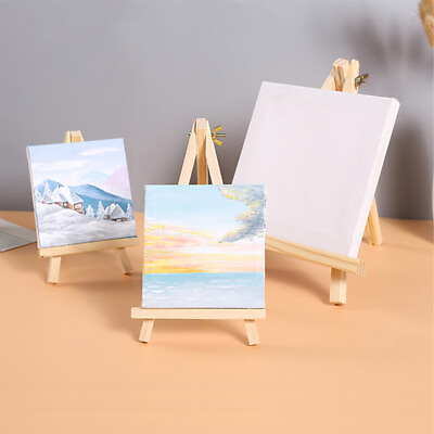 #ad Wooden Small Tabletop Art Display Easels Desktop Holder Stand Mini Easel Frame $1.47