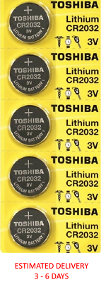 #ad 5 Pk Toshiba CR2032 Keyless Entry Car Remote Key FOB Battery Expire 2033 $8.49