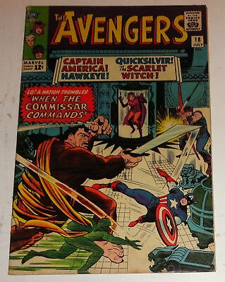 #ad AVENGERS #18 DON HECK 7.0 7.5 1965 CAP HAWKEYE SCARLET WITCH $84.00