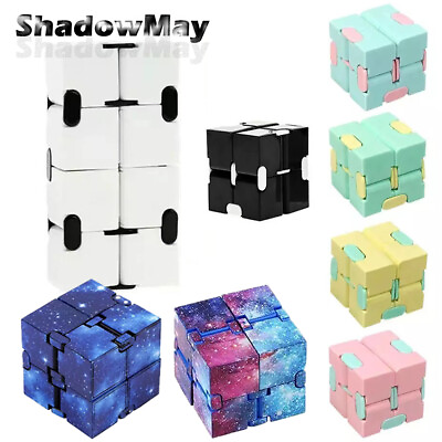 #ad #ad Kids Sensory Infinity Cube Fidget Toy Stress Relief Gift Game For Autism Anxiety $6.95