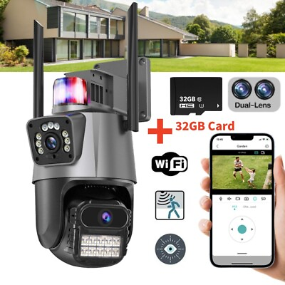 #ad 1080P Wifi Wireless Home Security Camera System Outdoor Night Vision 32 SD Card $54.99