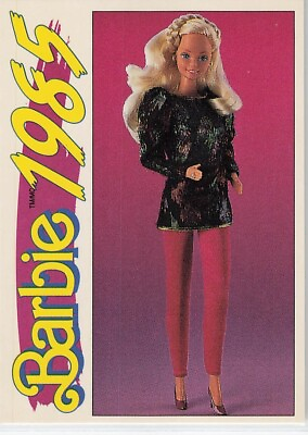 #ad 1991 Action Panini Another First For Barbie 1985 #113 Spectacular Fashions 3 $1.99
