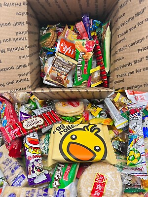 #ad 40 Piece Variety Asian Snack Box Japanese Korean Chinese Asian Treats $20.80