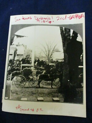 #ad Glossy Press Photo Vintage Monument Square 1875#x27; in Concord Mass $17.00
