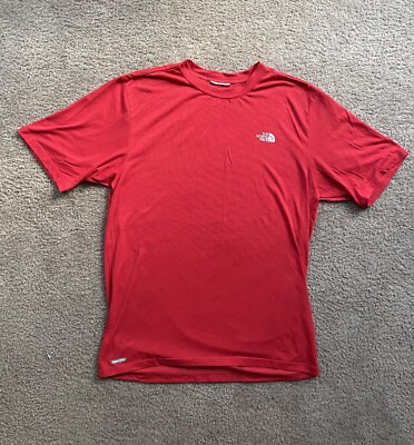 #ad The North Face Mens Short Sleeve T Shirt Red Athletic Small Climbing Running Tee $26.88