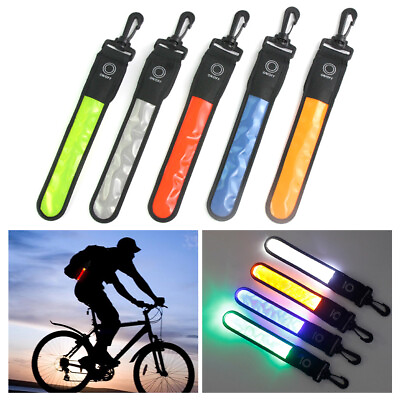 #ad LED Luminou Backpack Warning Light Night Cycling Running Safety Warning Signs $7.49
