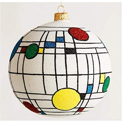 #ad The Wright Way High Design Ball Polish Glass Christmas Ornament by Thomas Glenn $59.98