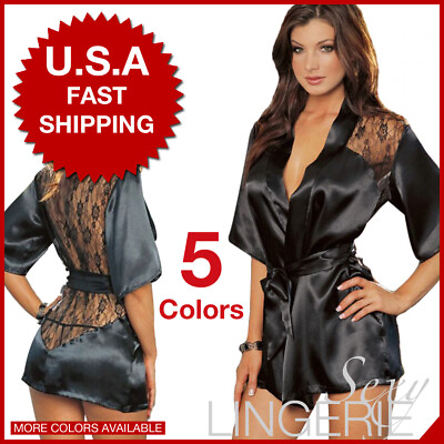 #ad #17 Sexy Lingerie Sleepwear Lace Women#x27;s Halter Underwear Babydoll Nightwear $10.76
