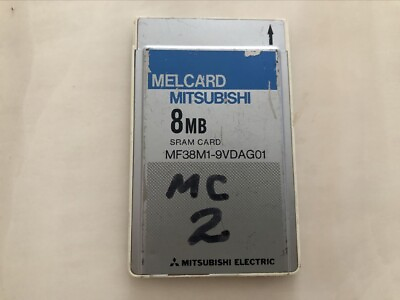 #ad MELCARD MITSUBISHI 8MB SRAM Card MF38M1 9VDAG01 no battery $500.00
