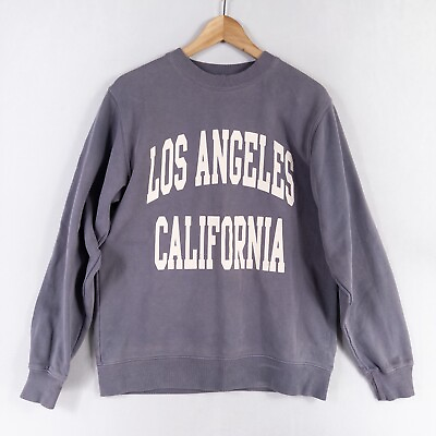 #ad John Galt Sweatshirt Women 160 84a US Small Gray Los Angeles California Pullover $19.99