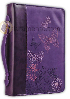 #ad Bible Cover Large Therefore if anyone is in Christ luxleather purple $29.99