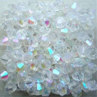 #ad Bicone Austria Glass Crystal Bead Loose Spacer Diy Jewelry Making Beads 100pcs $11.48