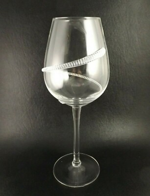 #ad Home Essentials Destiny Water or Wine Goblet Glass Applied Swirl @b6 $13.51