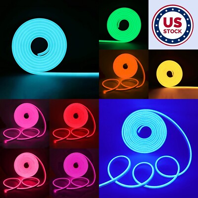 #ad 100ft 30m 12V Flexible LED Waterproof Tailorable Silicone Light Strip SMD2835 $107.38