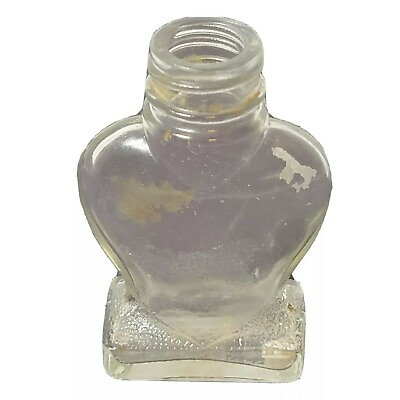 #ad Vintage Unique Shape Twist Top Clear Glass Bottle Approx 3.25quot; Tall $7.73