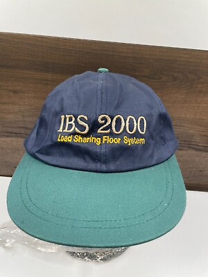 #ad Vintage IBS 2000 Hat Load Sharing Floor System Promo Leather Strap Back Cap $17.09