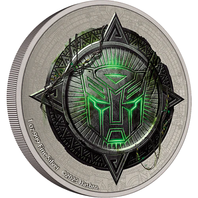 #ad 2023 Niue Transformers Rise of the Beasts 1 oz .999 Silver Coin Colorized $110.49