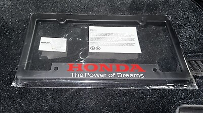 #ad Genuine Honda Power of Dreams License Plate Frame Pair $30.00